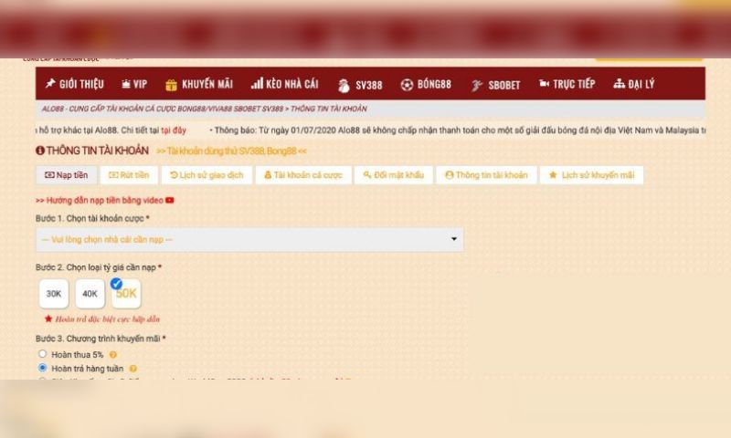 Thao tác rút tiền tại Alo88 cực kỳ đơn giản và nhanh gọn