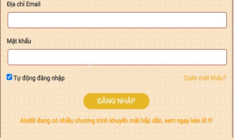Các bước đăng nhập Alo88 như thế nào?